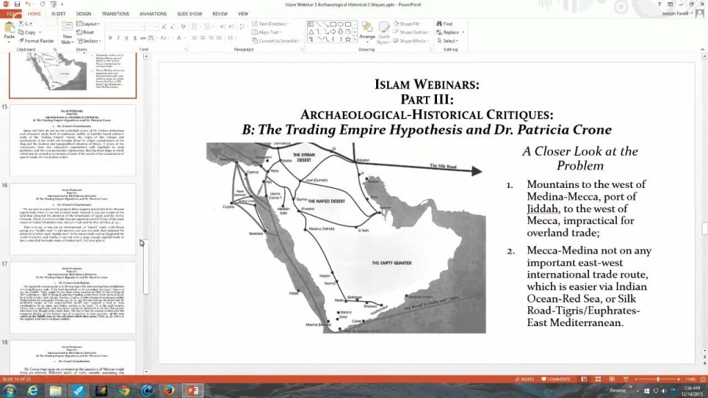 MEMBERS&#8217; WEBINAR: ISLAM PART 3: ARCHAEOLOGICAL-HISTORICAL ...