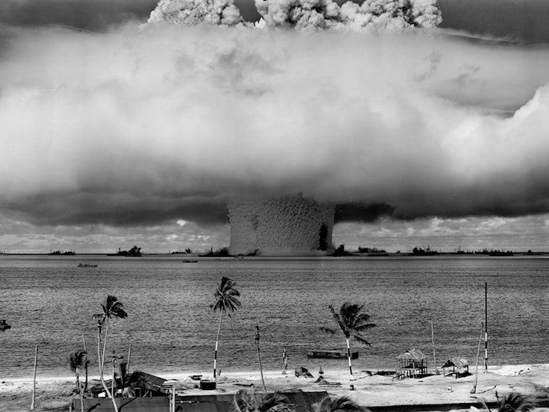 https://www.pexels.com/photo/grayscale-photo-of-explosion-on-the-beach-73909/